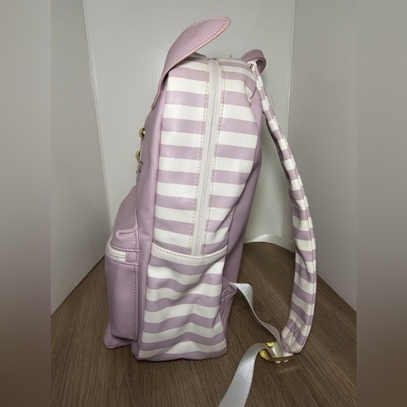 Luv Betsey By Betsey Johnson Silver and Pink Kitty Cat Face Backpack BETSEY JOHNSON Luv Jeweled Kitty Cat Backpack Metallic Rose  main image 4